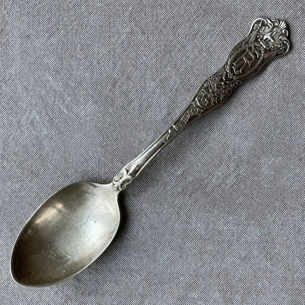 Antique France Souvenir Spoon, silverplate, Collectible - American Silver Co.